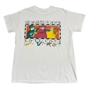 Vintage New Orleans Jazz Cats Graphic T-Shirt